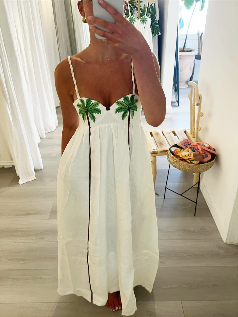 Sally - Palm Oasis Maxi Dress