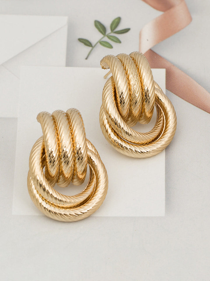 Kyrell - Textured Twisted Studs