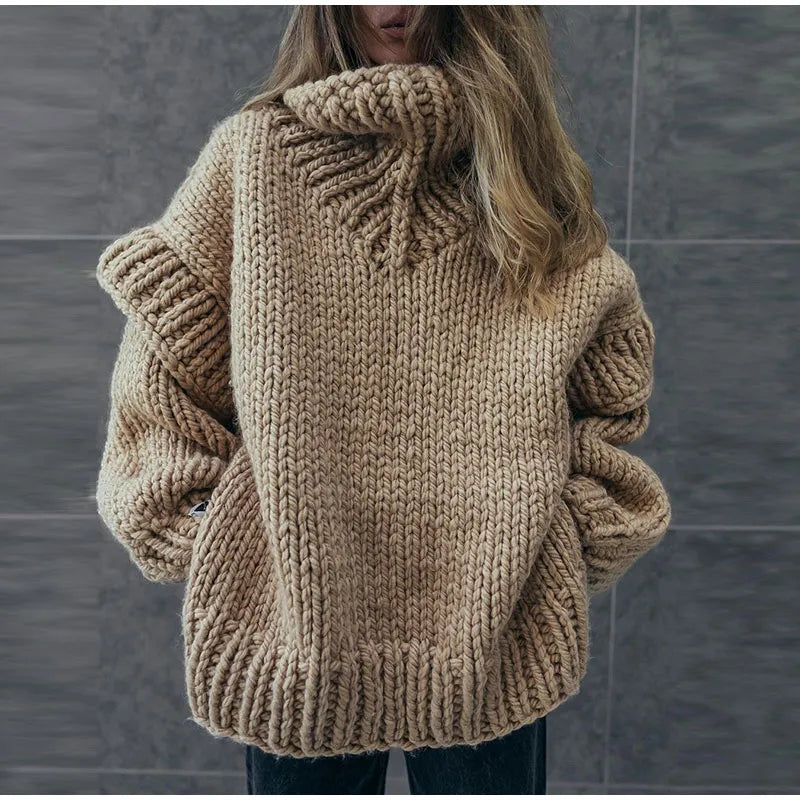 Nyelle - Turtle-Neck Loose Sweater