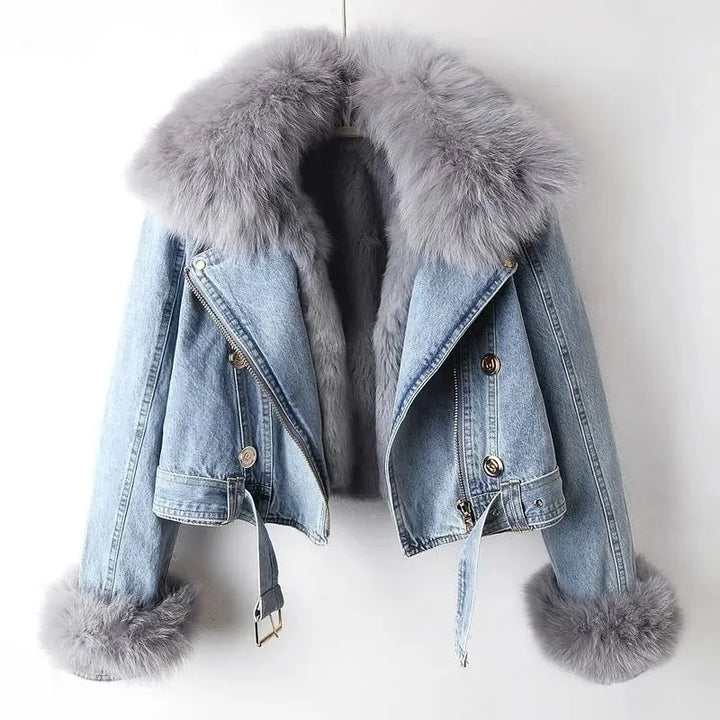 Orlissa - Fur Zipper Jacket